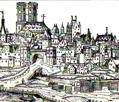 Kopfloses Münchner Wahrzeichen 1493