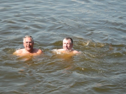 Schwimmen in der Weser