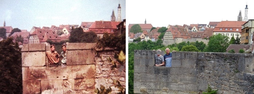 Stadtmauer 1969 und 2019